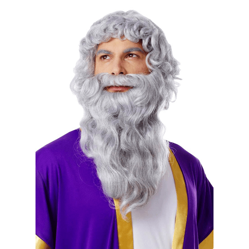 Grey Deluxe Biblical Wig and Beard