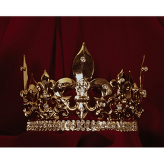 Gold Men's Crown with Seven Points