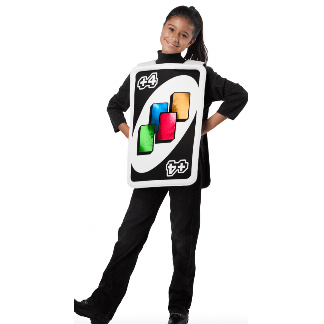 Uno Draw Four Card Child Costume