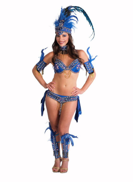 Brazilian Royal Blue 10pc Costume
