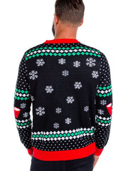 Men's Cheer Pong Game Ugly Christmas Sweater