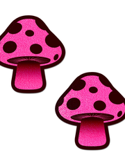 Mushroom: Neon Pink Shroom Nipple Pasties by Pastease