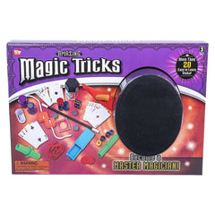 Child's Magic Tricks Set w/ Top Hat & 20 Easy To Learn Tricks