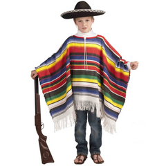 Mexican Poncho Child Costume