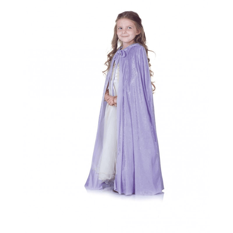 Lavender Panne Cape Kid's Costume