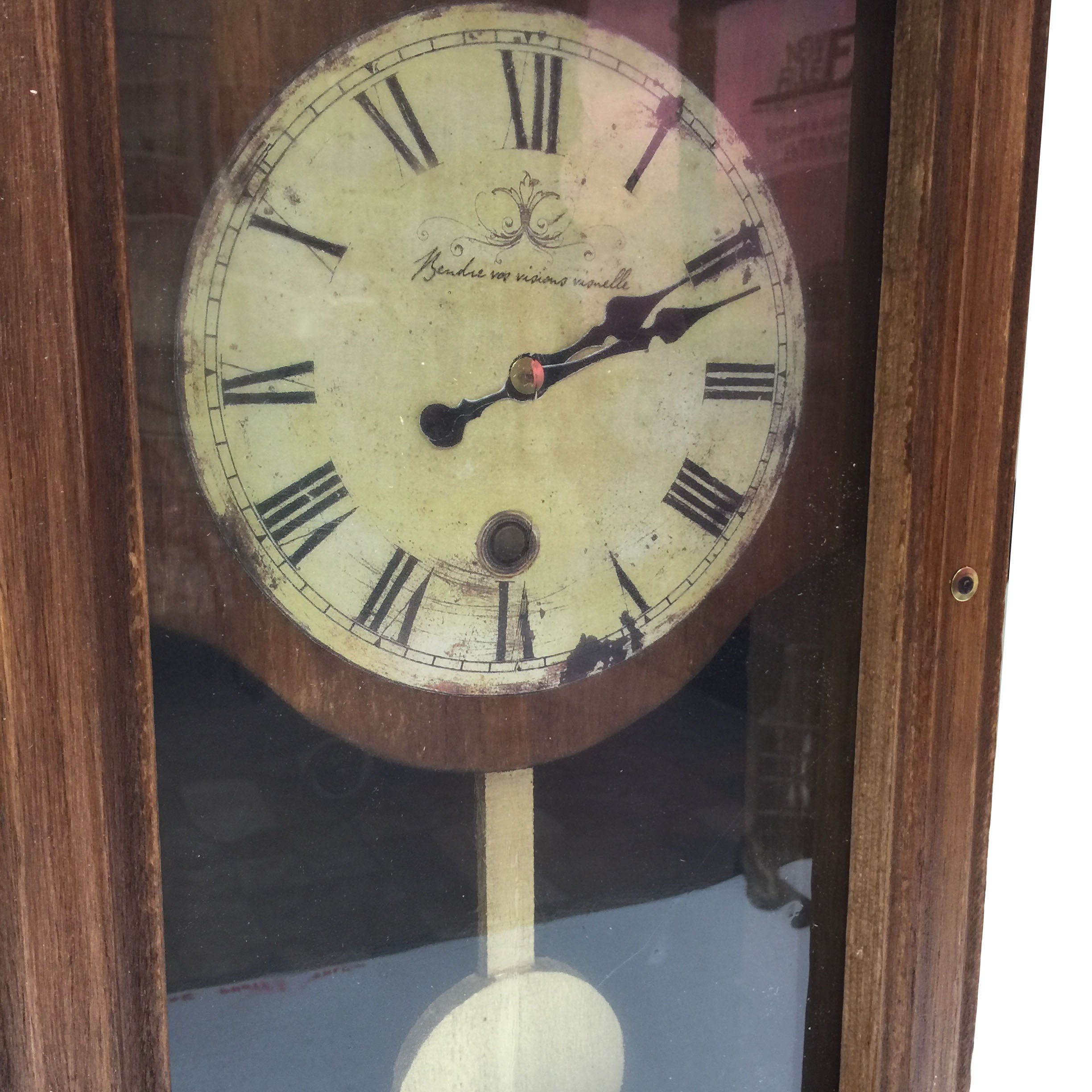 Breakaway Balsa Wood Clock - Regulator Style Antique Pendulum Stunt Prop