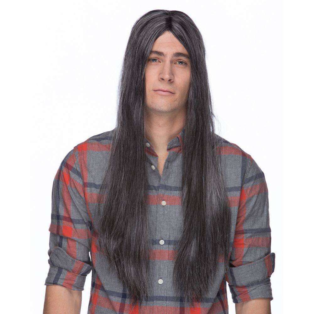 Unisex 26" Parted Long Hair Grunge Wig