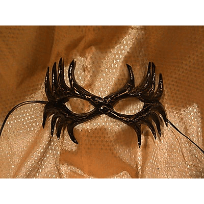 Black and Gold Silver Mesmer Leather Mask
