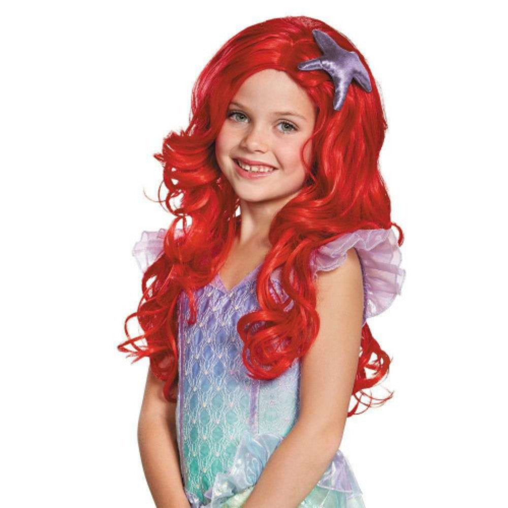 The Little Mermaid Ariel Child Wig with Starfish