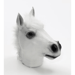 Latex animal mask-White Horse