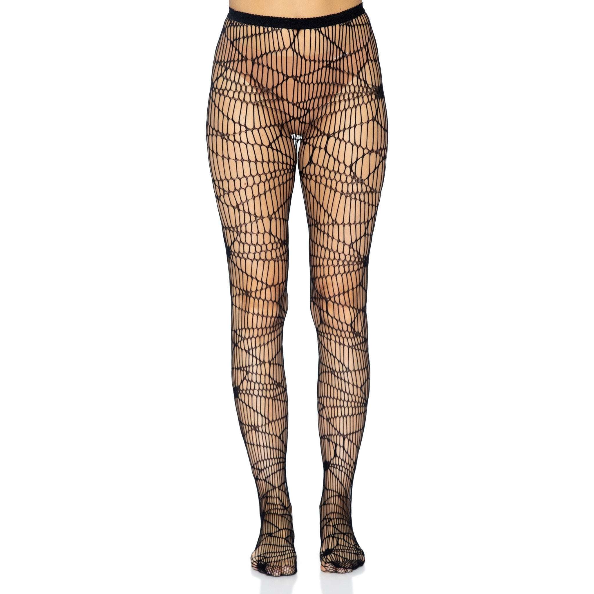 Barbed Wire Tattoo Black Gothic Tights - Gothic Tights