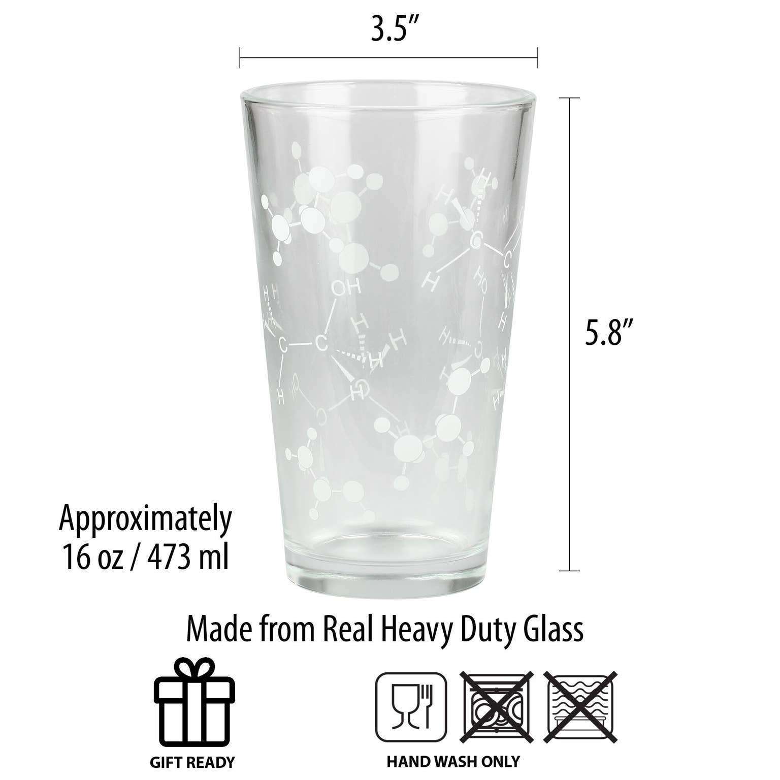 Beer Chemistry Pint Glass