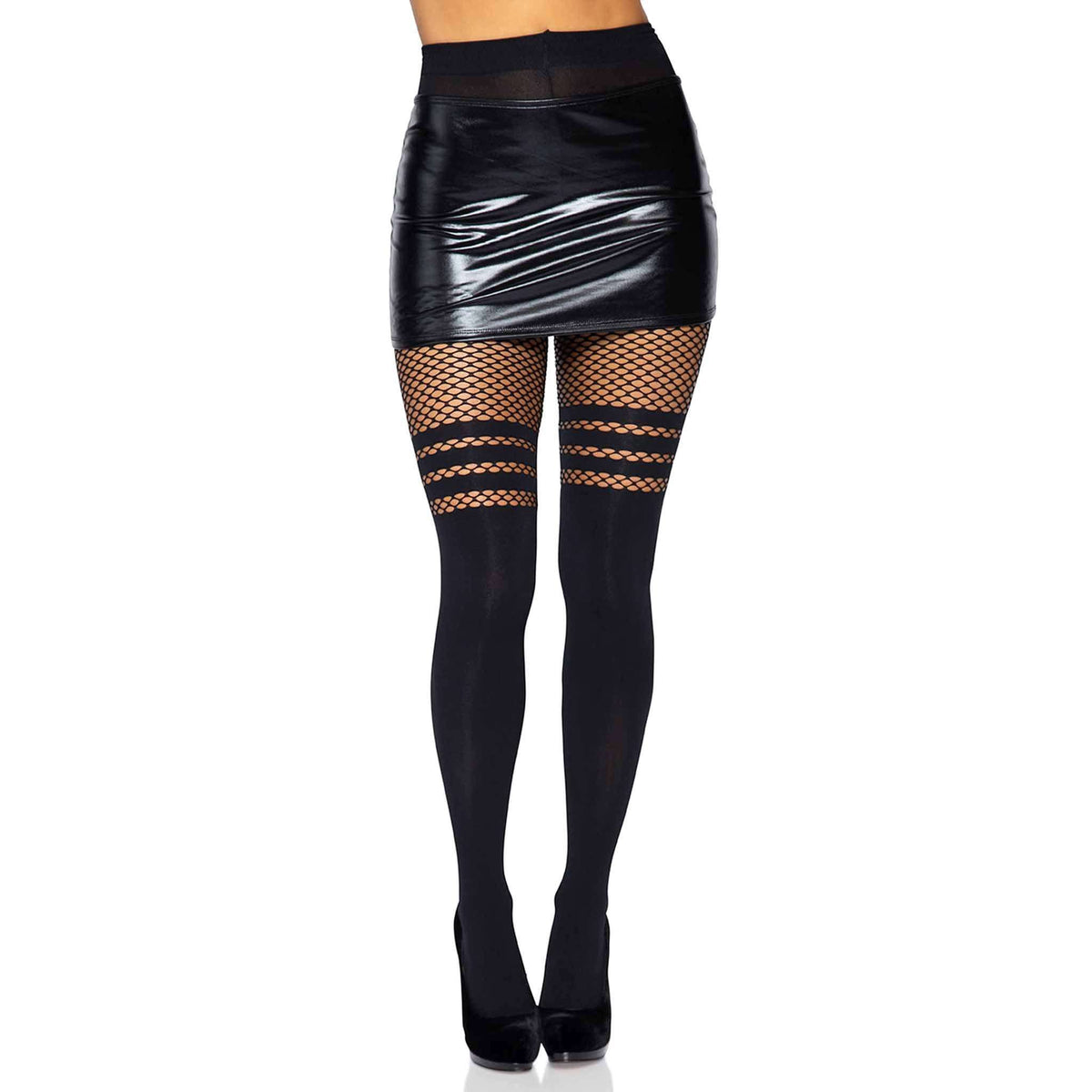 Sexy Fishnet Faux Thigh High Stockings