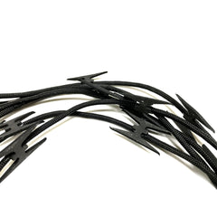 Actor Safe Imitation Metal Razor Wire 10ft - BLACK - Black