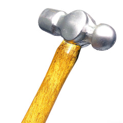 Foam Rubber Ball-Peen Hammer Stunt Prop - SILVER - Silver Head with Lightwood Grain Handle