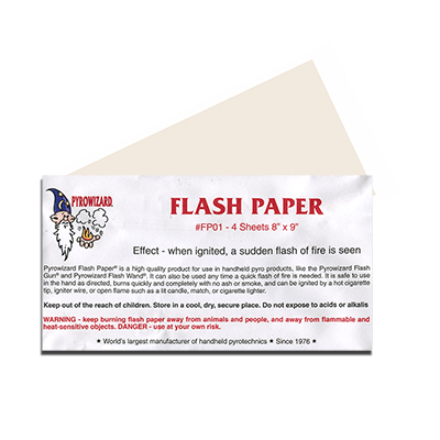Theatre Effects Pyrowizard™ Flash Paper Sheets - 4 sheets 8"x9"