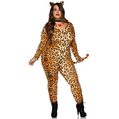 Sexy Cougar Jumpsuit Plus Size Costume