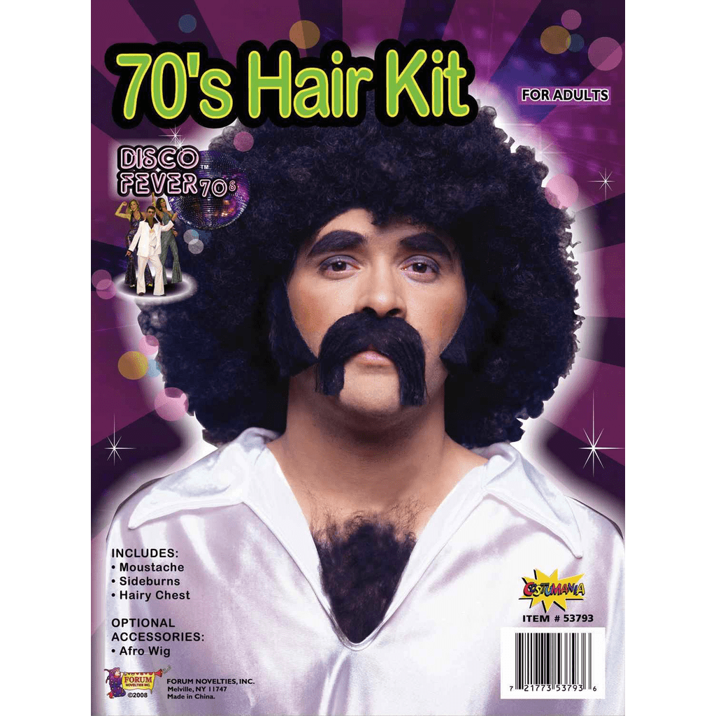 70s Hair Adult Disco Kit