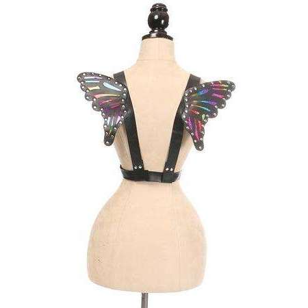 Vegan Leather Wing Harness
