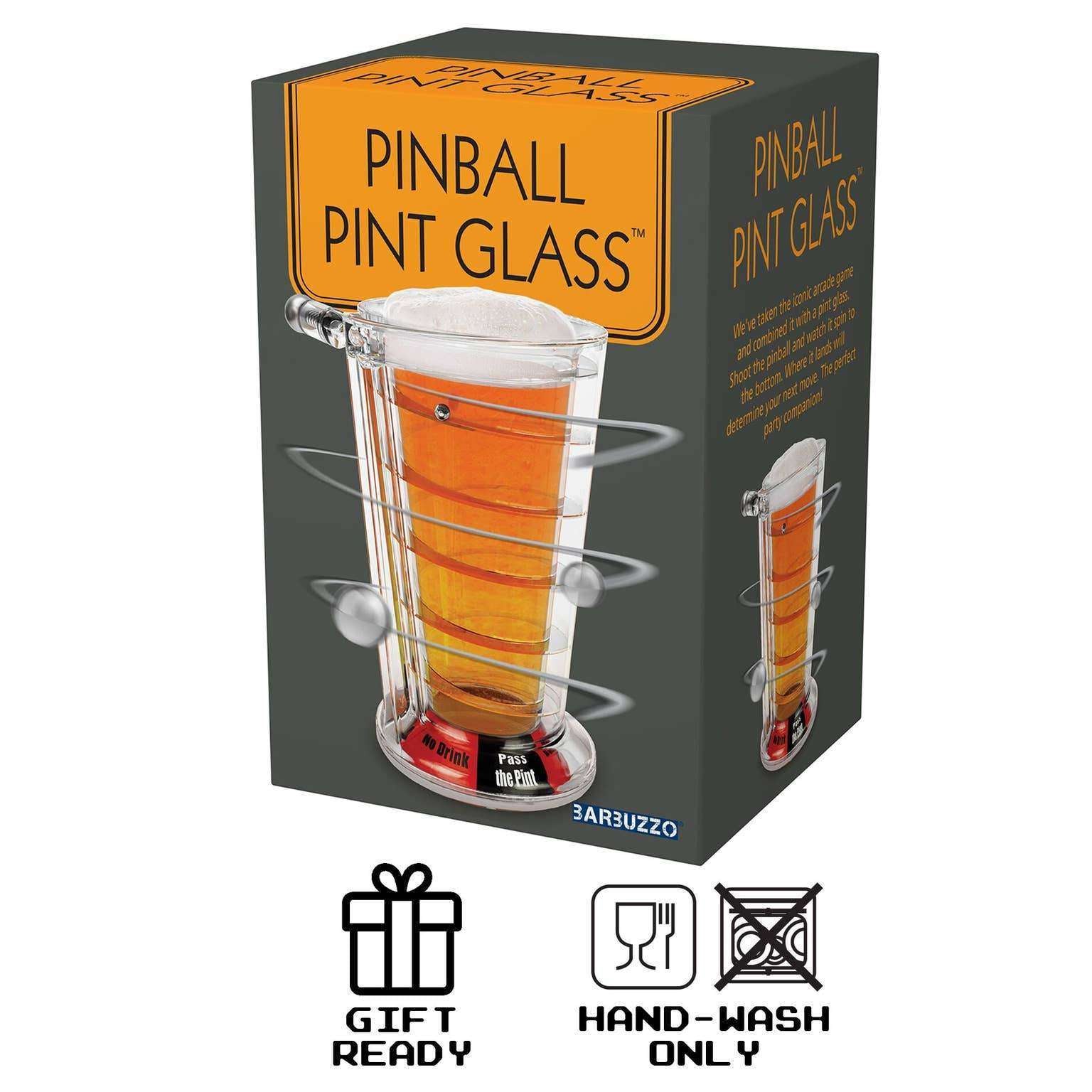 Pinball Pint Glass Drinking Game