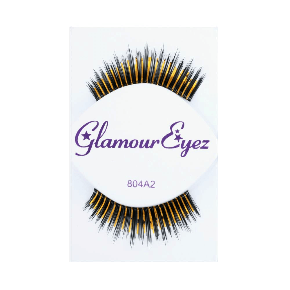 Cleopatra Black & Gold Fanned Cat Eye Eyelashes