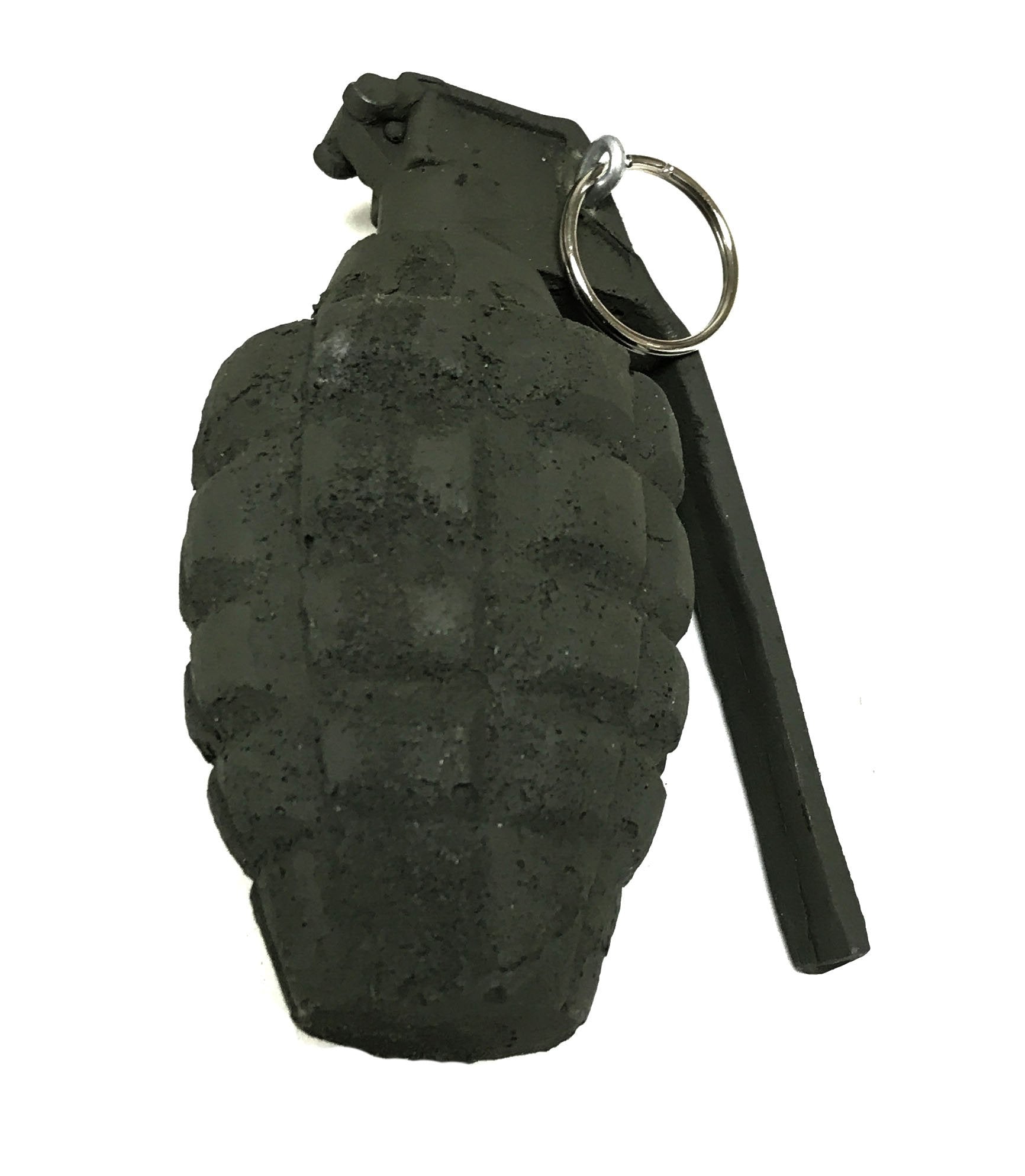 Foam Rubber Pineapple Hand Grenade Inert Prop with Metal Ring and Pin