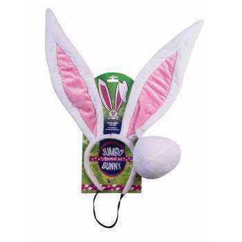Cute Bunny Costume Kit w Ears And Tail