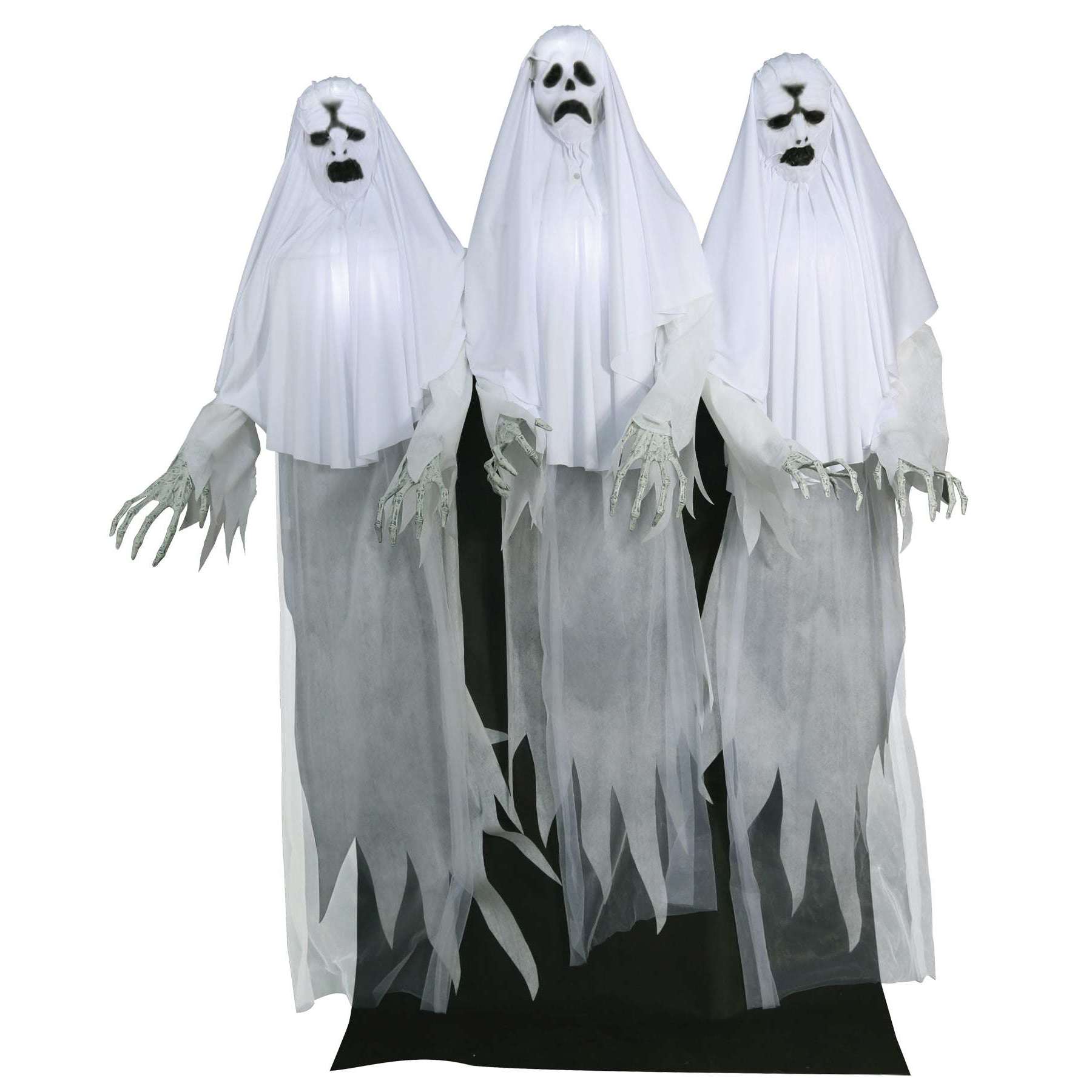 6' Haunting Ghost Trio Animated Prop Decoration