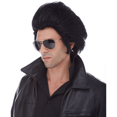 Premium Classic King Elvis Black Wig