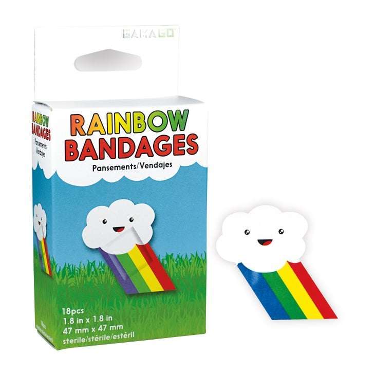 Rainbow Adhesive Bandages - 18 Pack