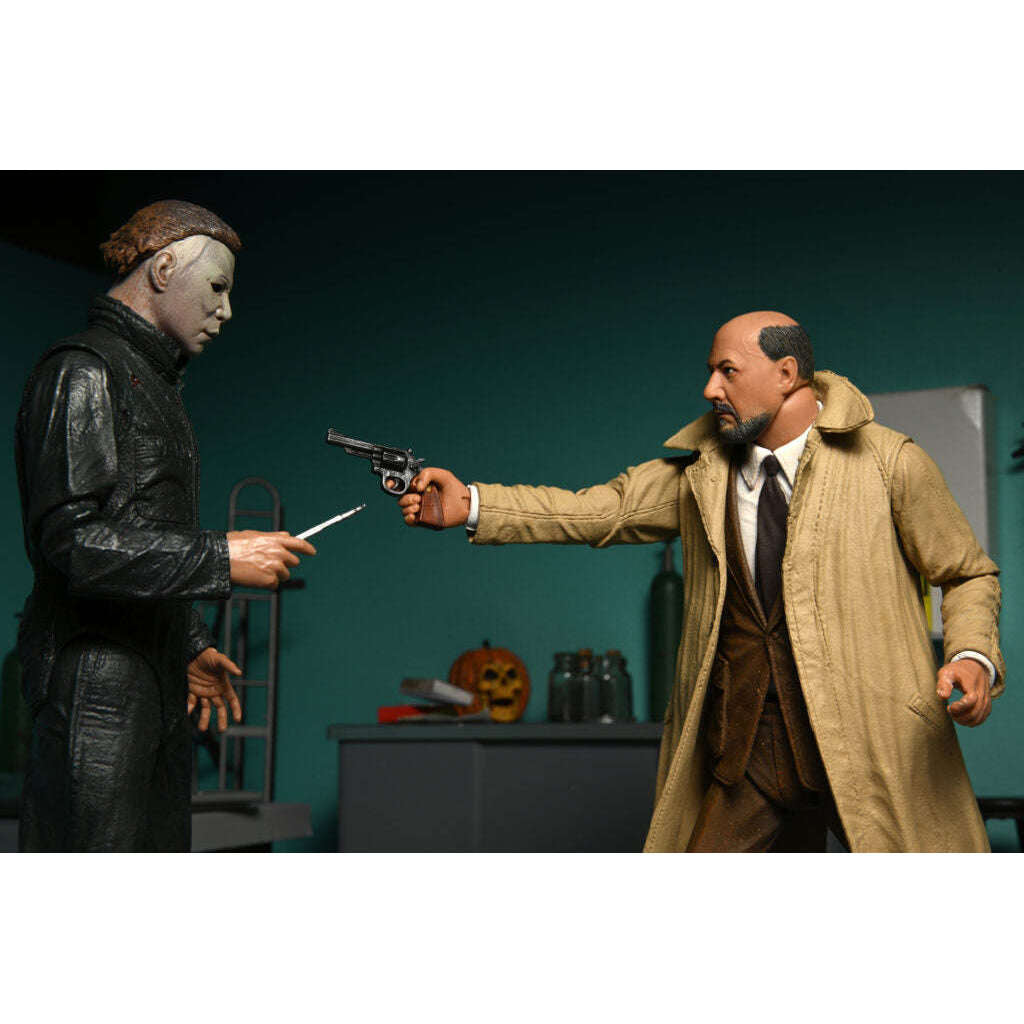 Halloween 2: 7″ Scale Ultimate Michael Myers & Dr. Loomis Collectible Action Figure 2 Pack