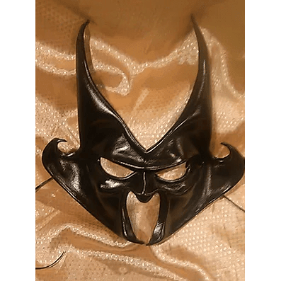 Black Gargoyle Leather Mask