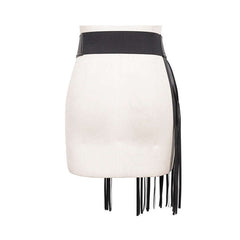 Leatherette Fringed Belt