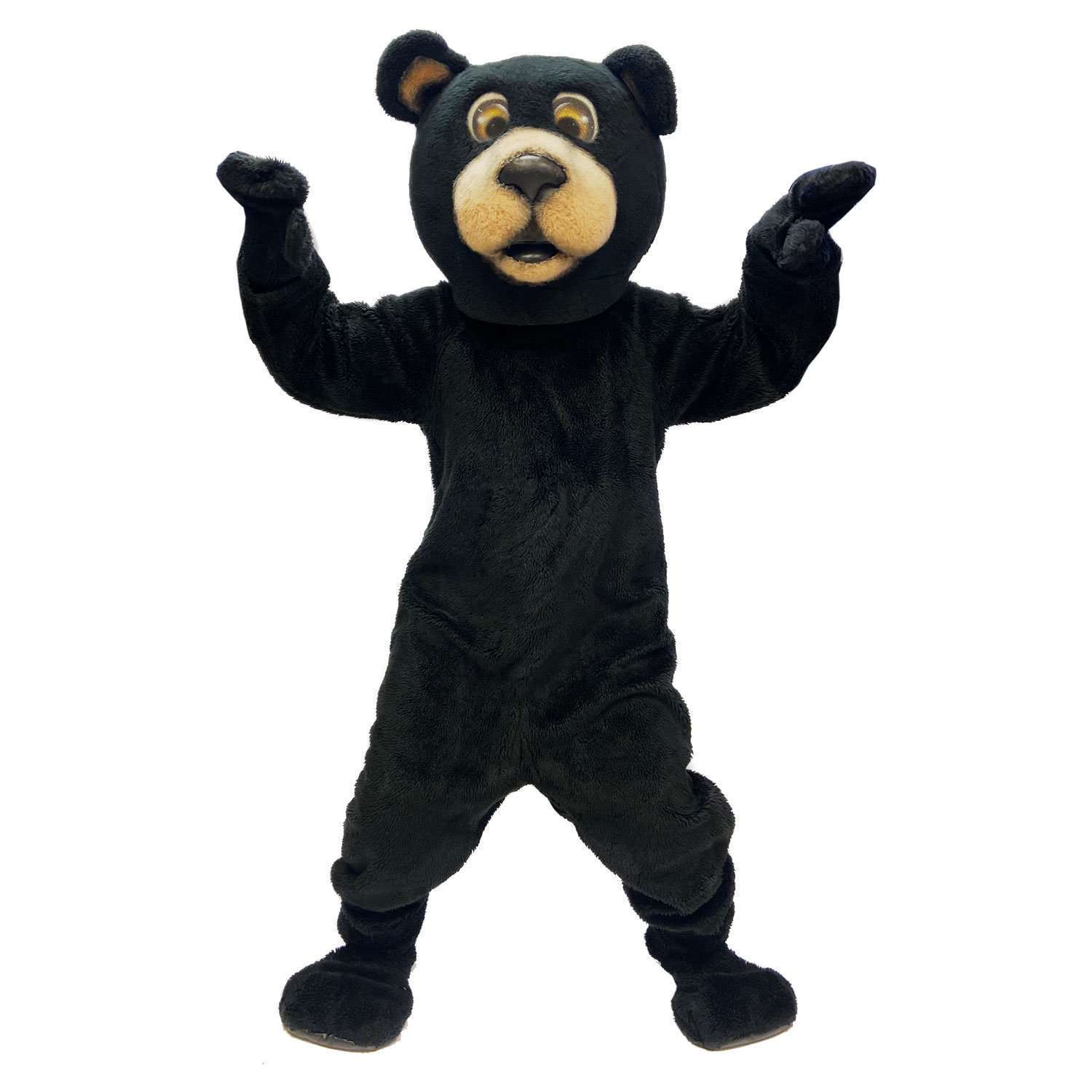 Wholesome Black Bear Mascot Adult Costume