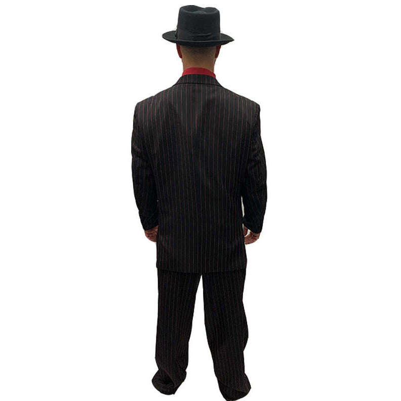 Exclusive 1920s Red & Black Pinstripe Zoot Suit Adult Costume ...