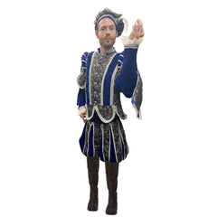 Medieval Classic Royal Blue Duke Adult Costume