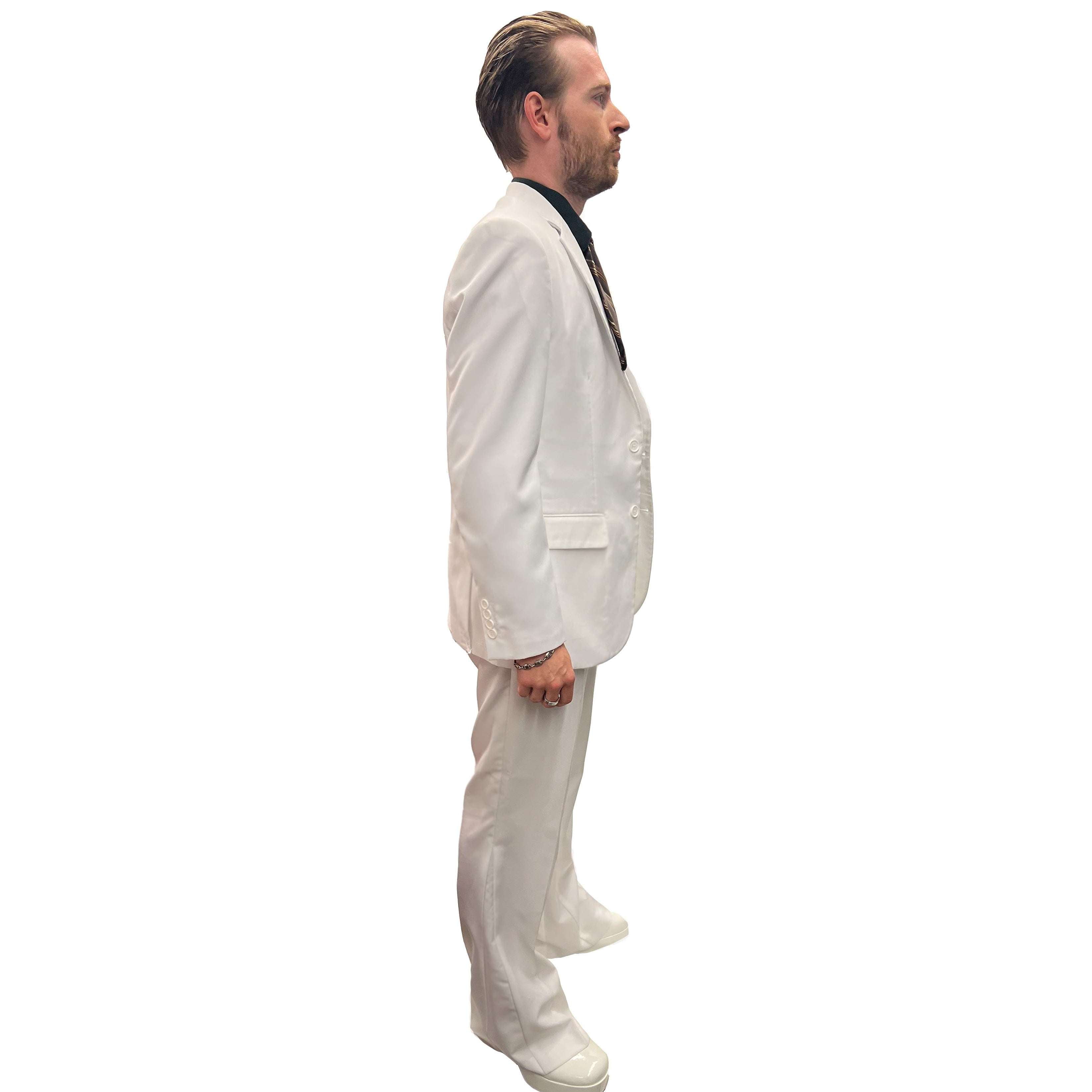 1970s Classy All White Suit Adult Costume
