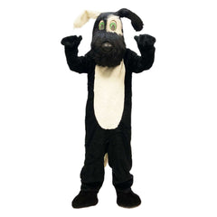 Black Spot Dog High End Mascot Adult Costume