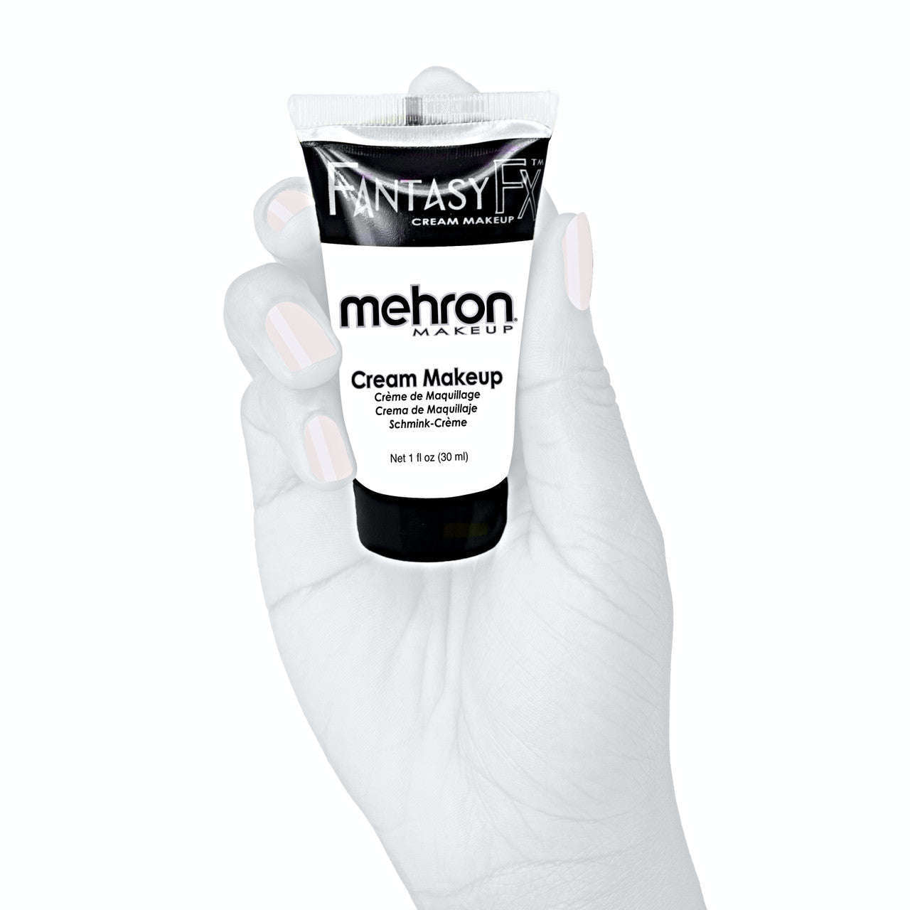 Mehron Makeup Fantasy FX Cream Makeup | Water Based Halloween Makeup |  Moonlight White Face Paint & Body Paint For Adults 1 fl oz (30ml)  (Moonlight