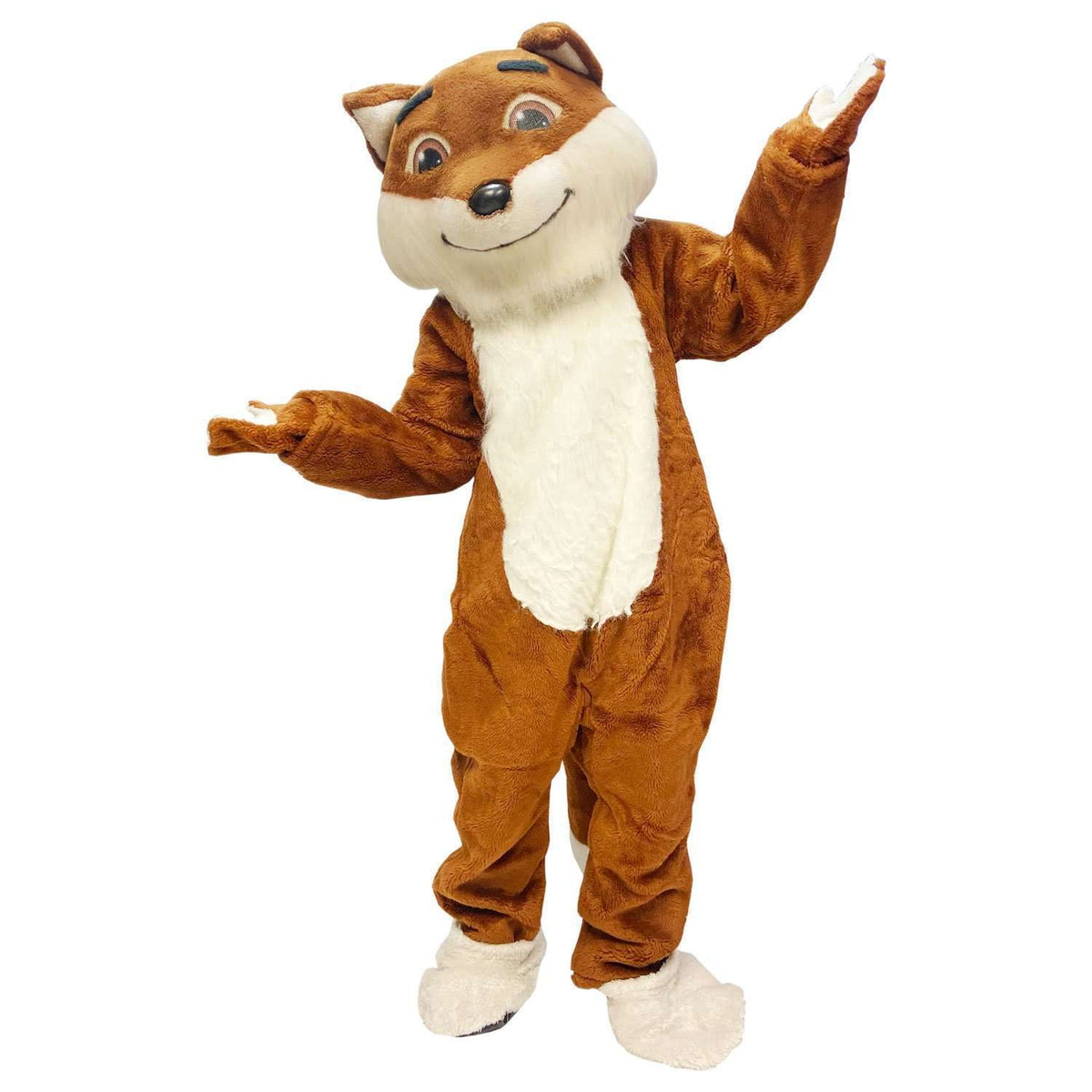 Friendly Fox Mascot Adult Costume