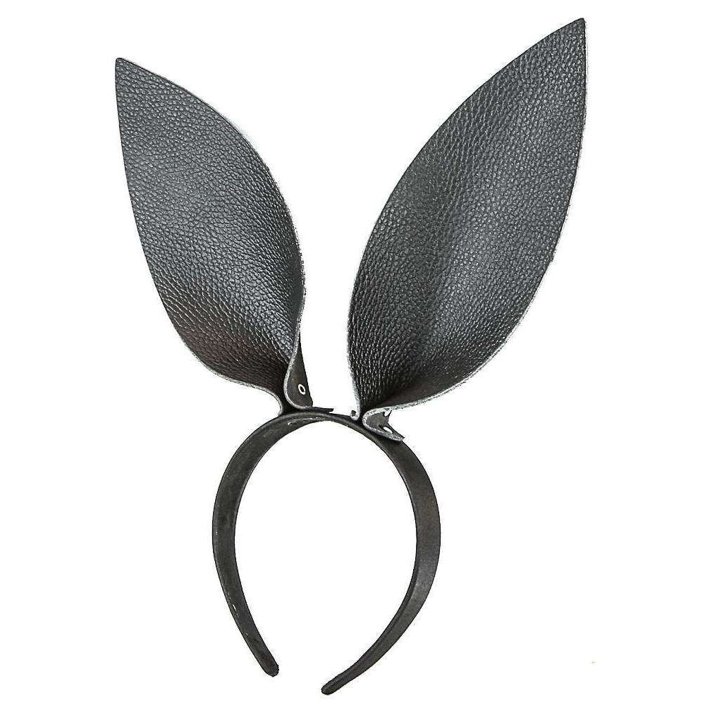 Leather Bunny Ear Headband