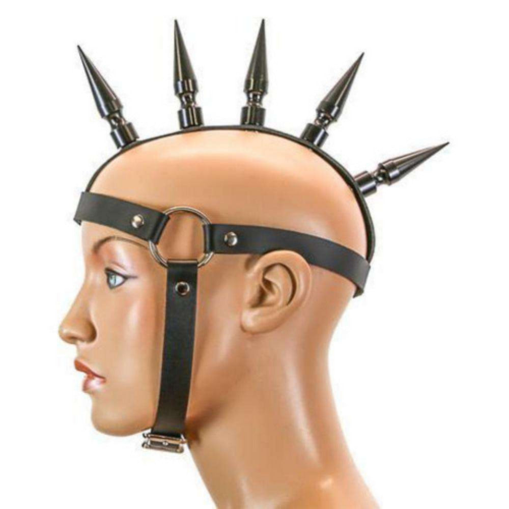 Leather Strap Mohawk with 3’’ Spikes