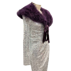 1970’s Disco Darling Silver Dress Adult Costume