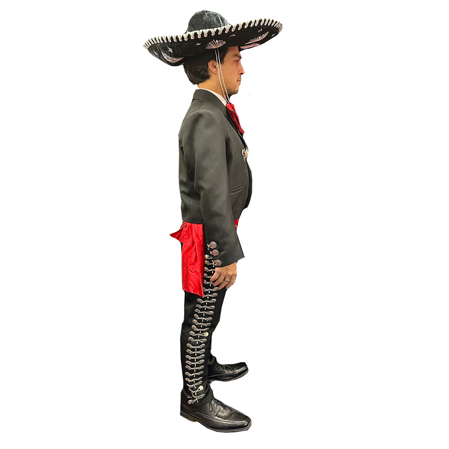 Deluxe Mariachi Black & Red Adult Costume