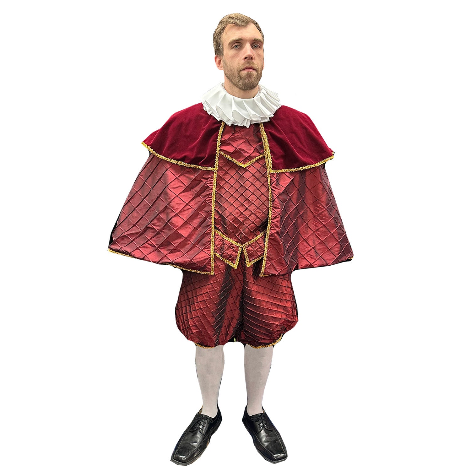 Medieval Red Pompous King Adult Costume