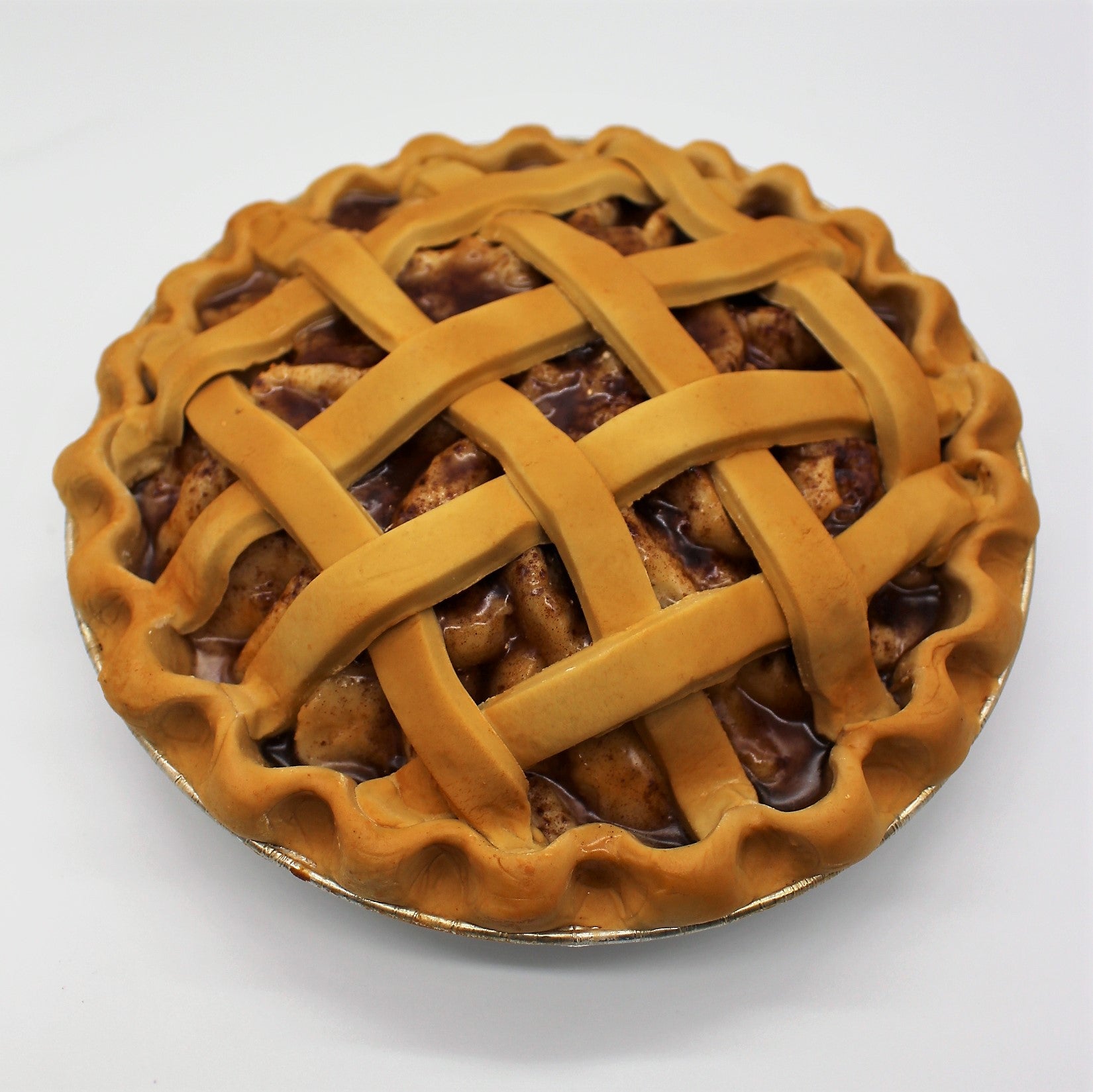 Fake Apple Pie w/ Glazed Apple Filling & Lattice Crust Prop