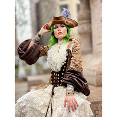Deluxe Gold Fearless Pirate Women's Adult Costume