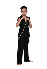 Black w/ Yellow Trim Sensei Child Costume