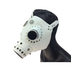Plague Doctor White Leather Gas Mask