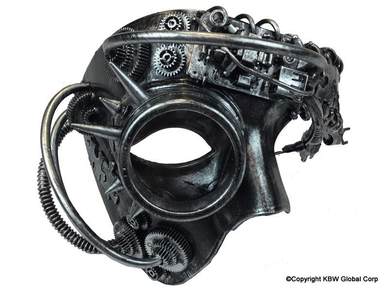 Steampunk Phantom Mask w/ Spikes